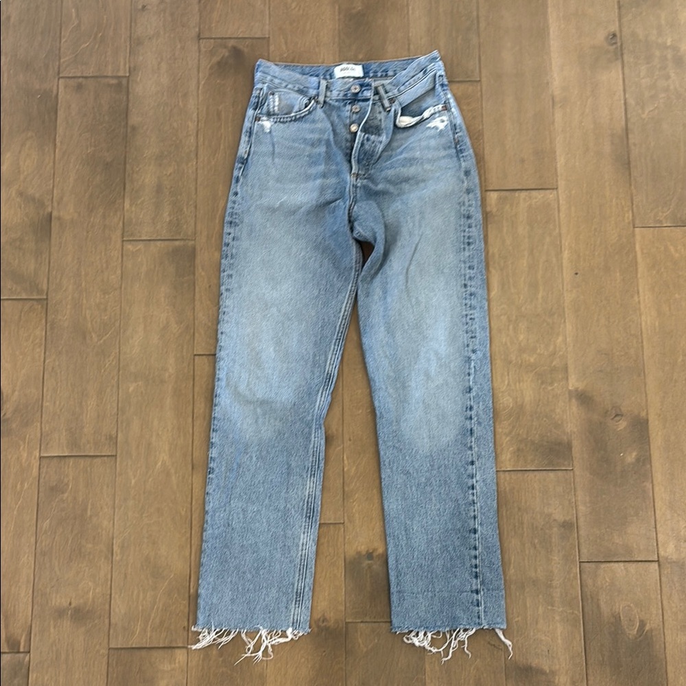 Agolde Blue Distressed Jeans